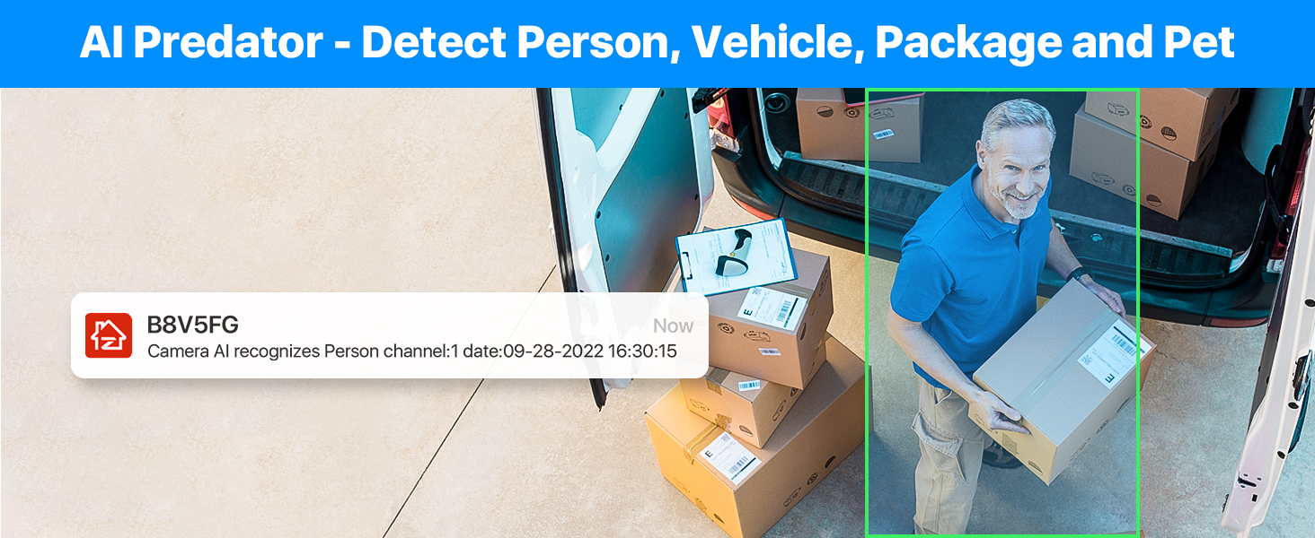 zosi Security Camera Outdoor with person detection