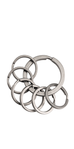 Titanium flat keyrings