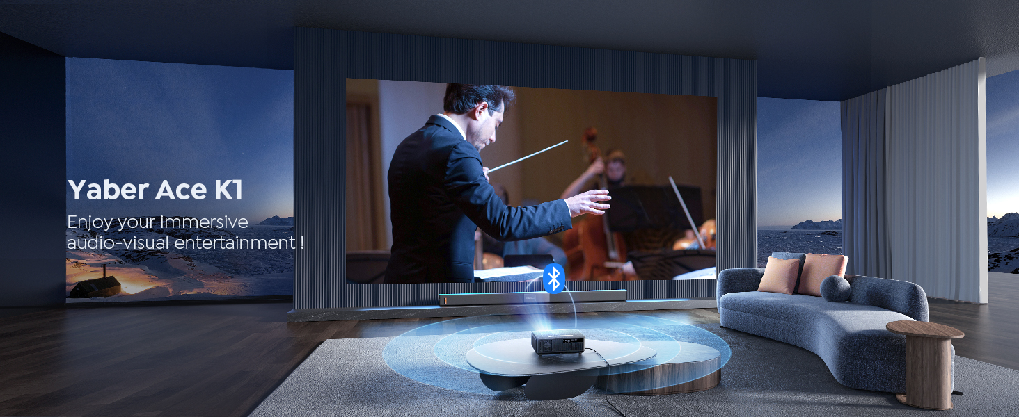 yaber bluetooth projector