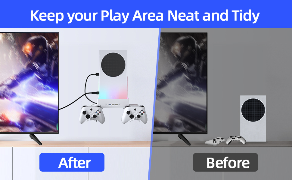 Wall Mount Bracket with RGB Cooling Stand