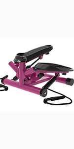 leikefitness Premium Portable Twist Stair Stepper with Resistance Band ST6610