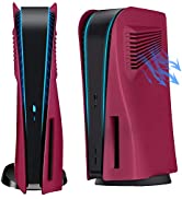 Galaxy Purple PS5 Faceplate with Cooling Vents Cover Curved Replacement Plates Shell Accessory fo...
