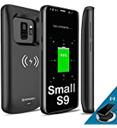 [Upgraded] Samsung Galaxy S9 Plus Battery Case Qi Wireless Charging Compatible, Newdery 5200mAh S...