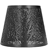 Hyuduo Lamp Shade,3Pcs Modern Fabric Lamp Shades E14 Candle Chandelier Lampshade Clip-On Installa...