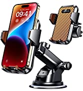VANMASS Car Phone Holder 2022, [60+ LBS Suction & Military Protection] Mobile Phone Holder for Ca...