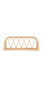 Aria Wall Mounted Shelf for books. Beautifully design rattan bookshelf for nursery room