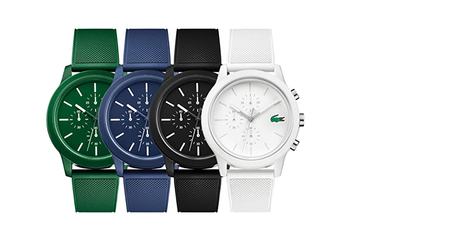 1 hand with rotating disk movement lacoste watches