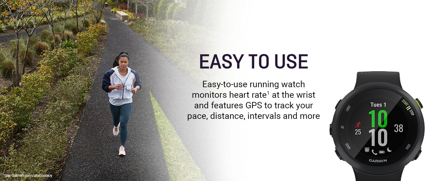 Easy to use running watch