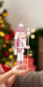 Pink Nutcracker Soldier Figures
