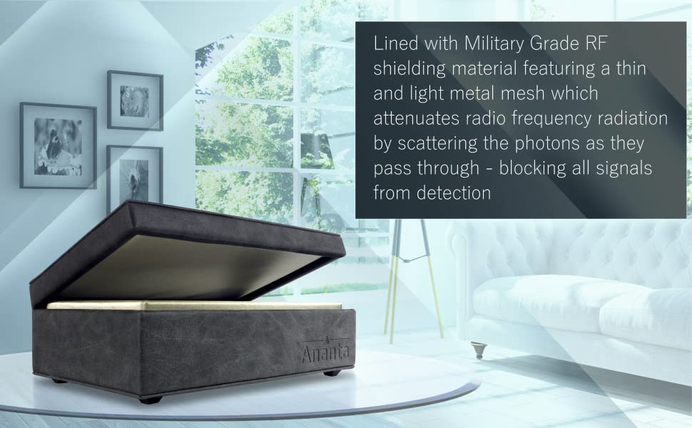 premium car key blocker faraday box and pouch with contactless blocking card