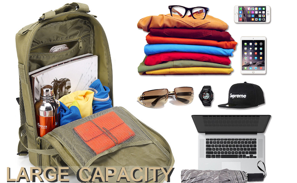 tactical backpack 30l military molle rucksack waterproof mens bag