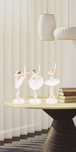 3pcs Ballerina Figurines Ornaments