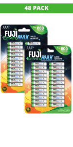 fuji Enviromax AAA batteries 48 pack