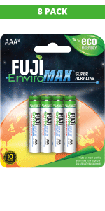 Fuji AAA alkaline batteries 8 Pack