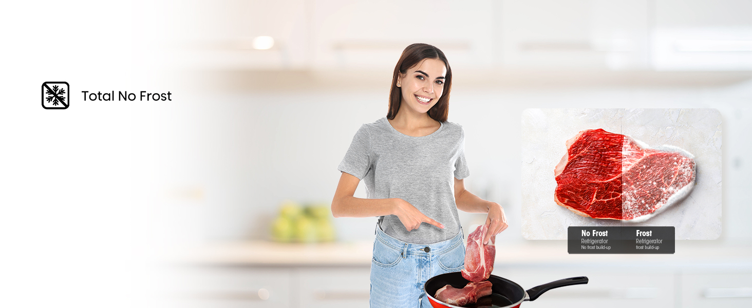 There is no ice build up in the appliance.It will also keep your food fresh for longer time.