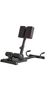 leikefitness Deluxe Multi-Function Deep Sissy Squat Machine with Pushup Bar