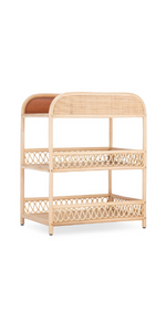 Aria Changing unit with top changer and 2 storage shelves for nappies, clothes and toiletries