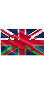 welsh flag in union jack - cymru wales flag large welsh dragon flag