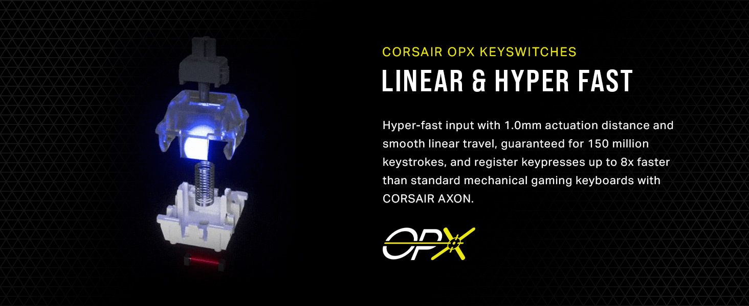 corsair opx switches, optical keyboard switches, rgb optical mechanical keyboard