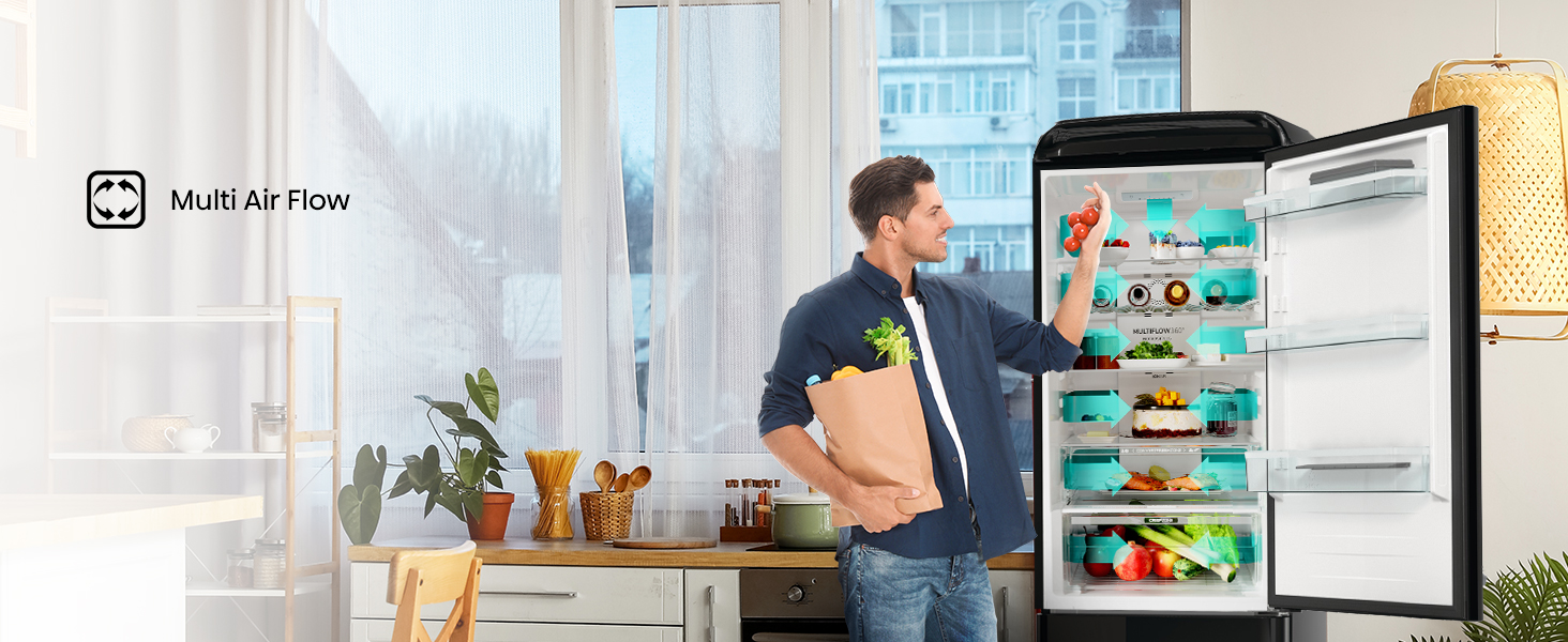 Cool the fridge evenly from corner to corner, so the fridge maintains a constant temperature.