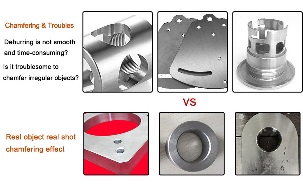45 Degree Manual Linear Pneumatic Chamfering Tool Deburring tool for metal trimming and round R side