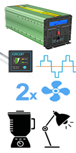 07-1 2000W Inverter 12v DC to 240v 220v AC
