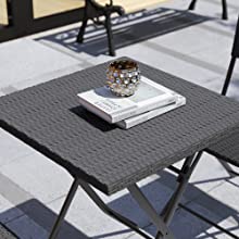 Capri Bistro Set, black