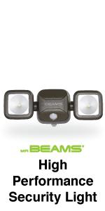 mr beams, mb3000, dual head spotlight, outdoor security spotlight, motion activated spotlight