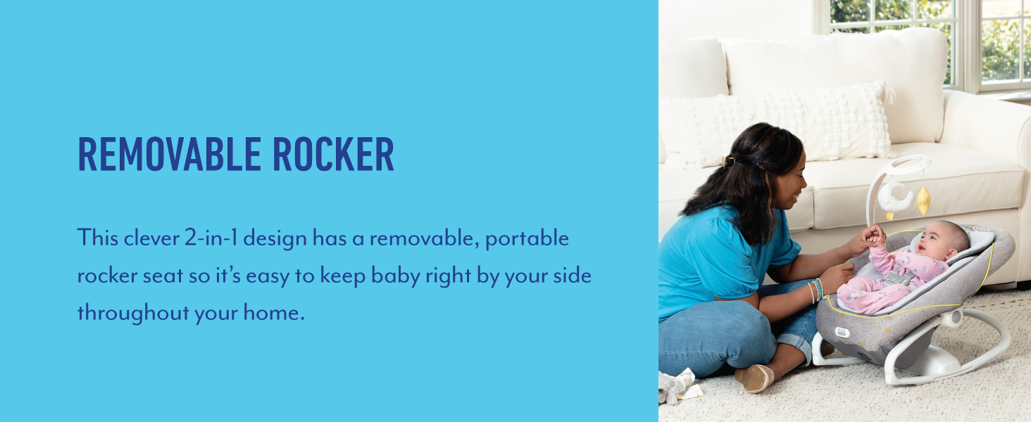 All Ways Soother 2-in-1 Swing/Rocker, Stargazer