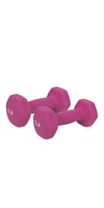 Sunny Health & Fitness Neoprene Dumbbell – 0.35 stone / 5 lb (PAIR)