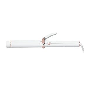 T3 SinglePass Curl Professional Curling Iron Custom Blend Ceramic Long Barrel Curling and Wave Iron with Adjustable Heat Settings for Shiny Smooth Curls and Waves