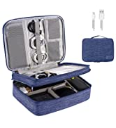 OrgaWise Accessories Bag Travel Electronics Organiser 3 Layer Cables Case for Power Bank, Camera,...