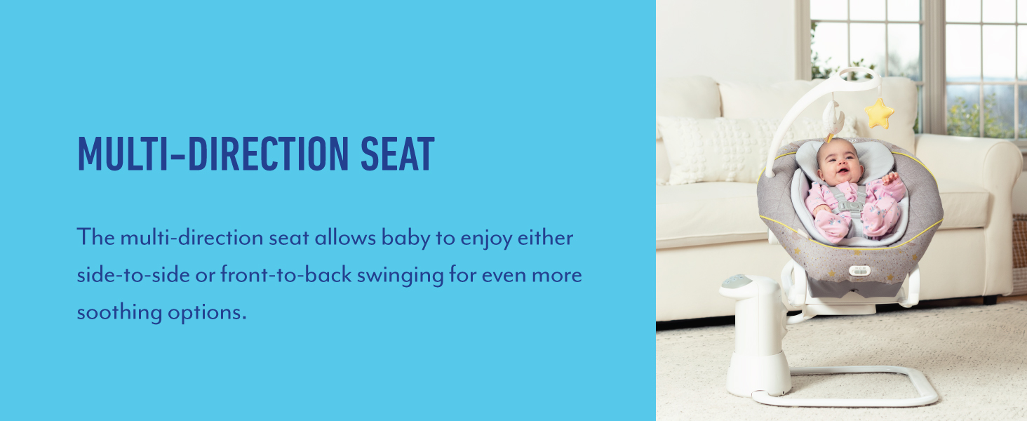 All Ways Soother 2-in-1 Swing/Rocker, Stargazer