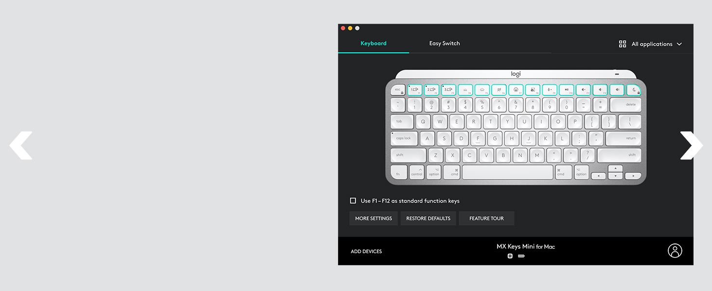 mx keys mini for mac