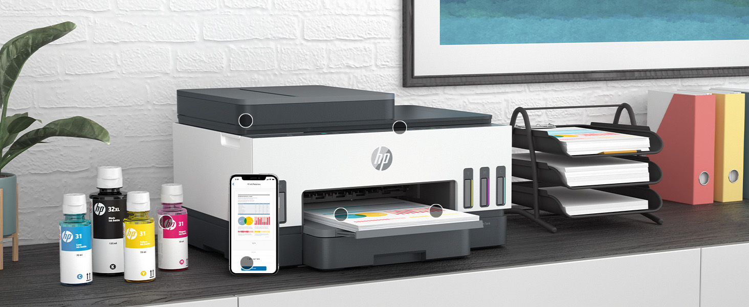 HP Smart Tank 7305 hot spot