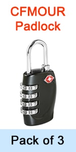 3 pack suitcase locks