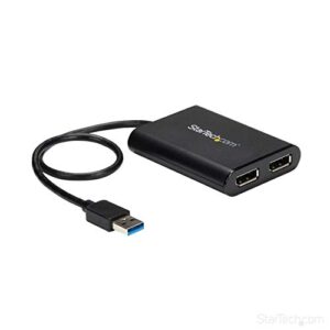 StarTech.com USB 3.0 to Dual DisplayPort Adapter 4K 60Hz
