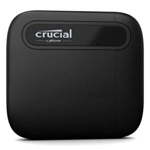 Crucial X6 500GB Portable SSD - Up to 540MB/s - PC and Mac - USB 3.2 USB-C External Solid State Drive - CT500X6SSD9