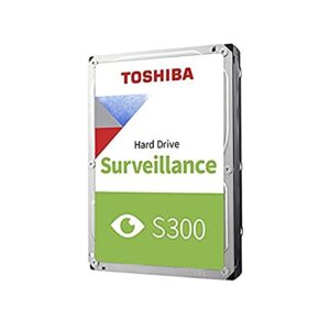 Toshiba 6TB S300 Surveillance HDD - 3.5" SATA Internal Hard Drive Supports up to 64 HD cameras at a 180TB/Year workload (HDWT720UZSVA)