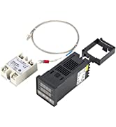 Smart Pid Temperature Controller, Digital Rex-C100 Temperature Controller + 40A Solid State Relay...