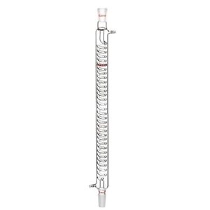 StonyLab Borosilicate Glass Graham Condenser with 24/40 Joint 500mm Jacket Length Lab Glass Condense