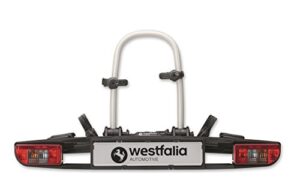 Westfalia bikelander classic – Foldable towbar mounted cycle carrier for 2 bikes – Suitable for eBikes – Universal bike carrier with maximum load of 60kg