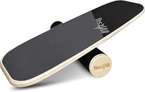 Yes4All Premium Surf Balance Board Trainer with Adjustable Stoppers - 3 Different Distance Options 27.9