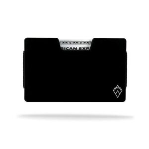 AKIELO Atom Wallet – RFID Blocking Card Holder with Money Clip and Gift Box – Expandable Minimalist Wallet Design – Slim Mens Wallet (Atom Collection)