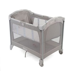 Graco Contour Bassinet Travel Cot (Birth to 3 Years Approx.) with Signature Graco Push-Button Fold
