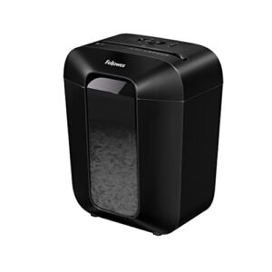 Fellowes Paper Shredder for Home Office Use - 9 Sheet Cross Cut Shredders Home Use - Shredder with 17L Bin & Safety Lock - Powershred LX50 - Shreds 31 Sheets in One Minute - High Security P4 - Black