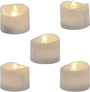 Homemory Realistic and Bright Flickering Battery Operated Flameless LED Tea Light