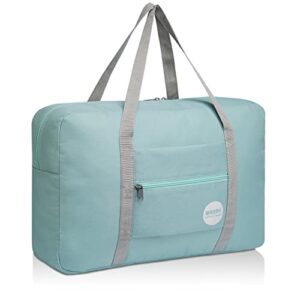 Cabin Bag 45x36x20 for Easyjet Airlines Underseat Travel Bag Holdall Bag Carry on Hand Luggage Weekend Bag for Women (Mint Green 25L)