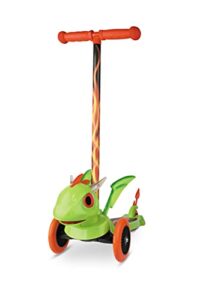 MONDO Toys 25588 Mondo Toys-3D Dragon Scooter Wheels with Rear Safety Brake for Baby Girl 3 Years Dragon-25588