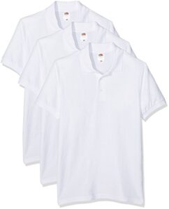 Fruit of the Loom Men's Polo Shirt (Pack of 3)
